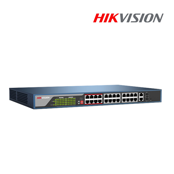 DS-3E0326P-E , HIKVISION 24-ports 100Mbps Unmanaged PoE Switch