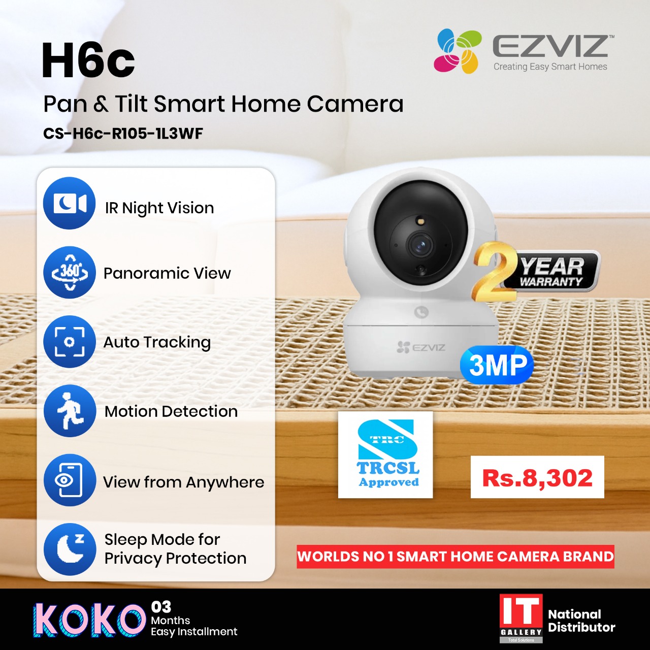 EZVIZ CS-H6C-3mp
